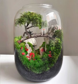 Мосаріум зі стабілізованими рослинами 22×16 см