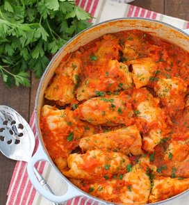 Turkey stuffed cabbage rolls