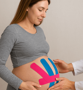 Taping wspomagający i regenerujący dla kobiet w ciąży i po porodzie
