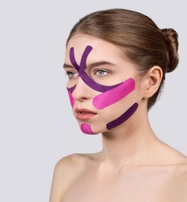 Linfodrenażowe i wschodzące taping twarzy i ciała