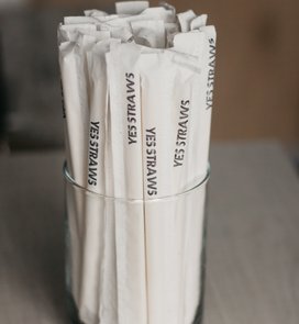 Individually wrapped reed straws, Classic (250 pcs)