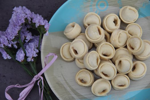«Fitness» dumplings with turkey