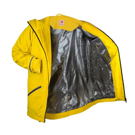 Uniseksowy żółty designerski płaszcz przeciwdeszczowy