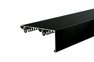 Cornice with decorative facade strip Arlinia aluminum ceiling double-row Black