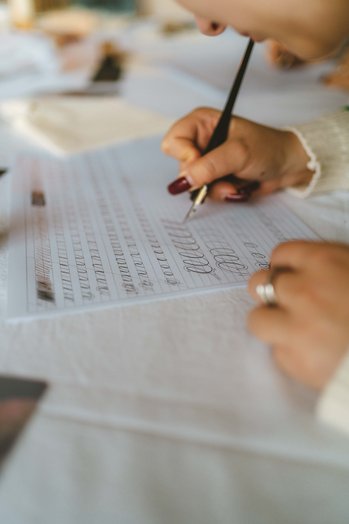 Indywidualne zajęcia z kaligrafii