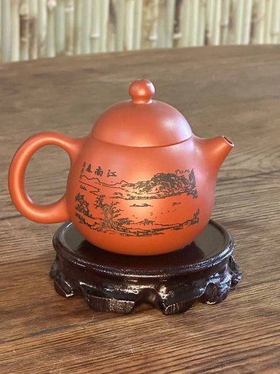Herbata Shu Pu-erh z fabryki Jun Cha „Czerwona Rima”, 2019
