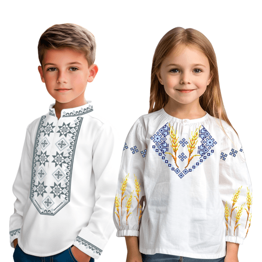Embroidery kits for clothing (women's, men's, children's)