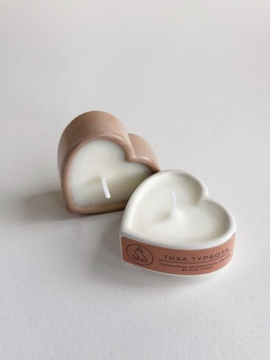 Набір міні-свічок у формі серденьок “Лише. Тиша”