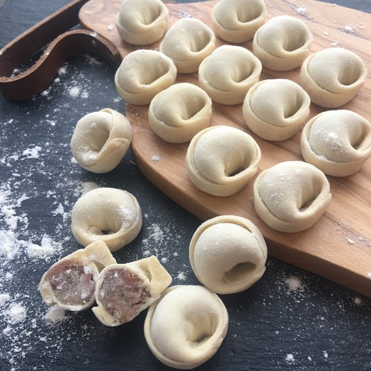 Dumplings with pork and beef