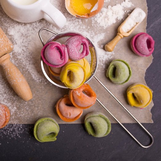 Dumplings with chicken and vegetables